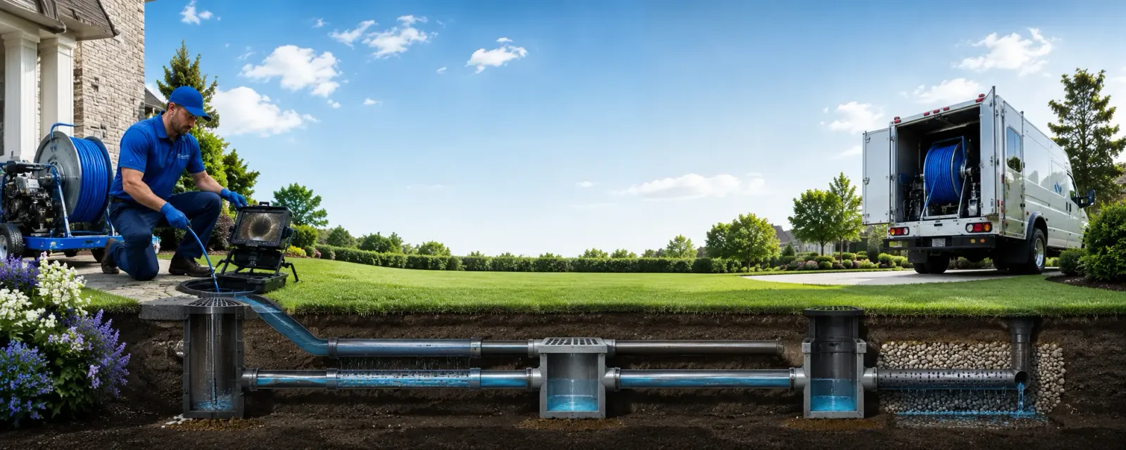 Outdoor drain cleaning information for Woodworth, LA